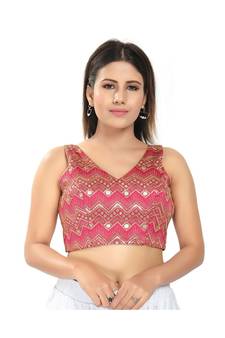 Women's Mulbury Silk Padded Saree Blouse