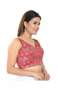 Women's Mulbury Silk Padded Saree Blouse