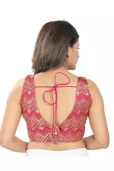 Women's Mulbury Silk Padded Saree Blouse