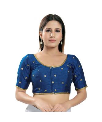 Women's Silk Padded Saree Blouse 1