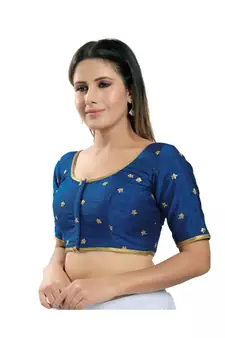 Women's Silk Padded Saree Blouse