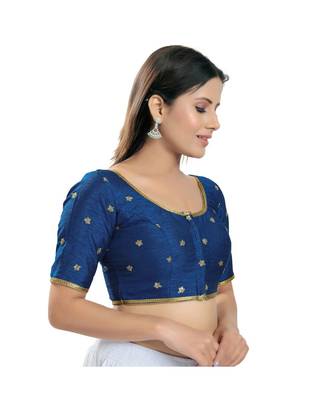 Women's Silk Padded Saree Blouse 3