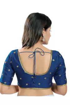 Women's Silk Padded Saree Blouse