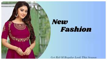 Trendmalls Purple Embroidered Work Kurti for Women 5