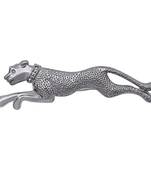 Silver crystal brooch