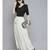 White With Black Polka Dot Maxi Skirt
