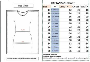 Aglare Kaftan for girls,kaftan set with beautiful neck piece.STITCHED 5