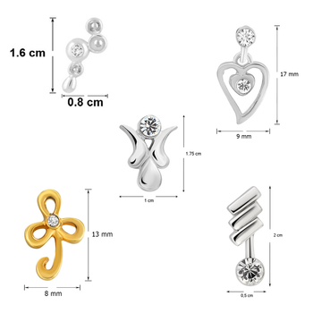 Silver crystal earrings 4