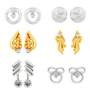 Silver crystal earrings 1