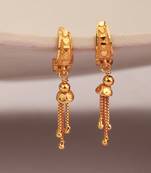 Gold cubic zirconia hoops