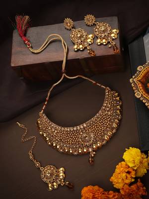 Gold cubic zirconia chokers 1