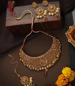 Gold cubic zirconia chokers