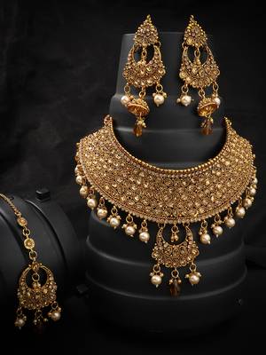 Gold cubic zirconia chokers 1
