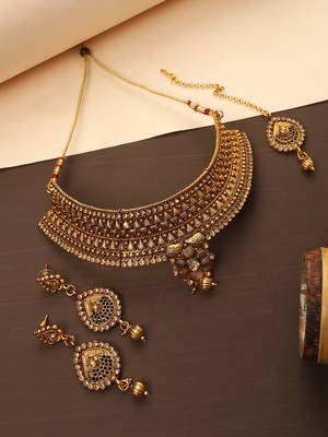 Gold cubic zirconia chokers 1