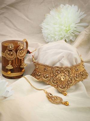 Gold cubic zirconia chokers 1
