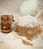 Gold cubic zirconia chokers