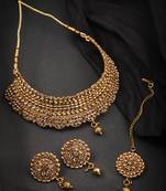 Gold cubic zirconia chokers