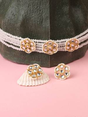 White cubic zirconia chokers 1