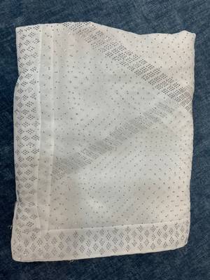 white COLOUR PAKISTANI GEORGETTE SILK SAREE SWAROVSKI DIAMOND WORK SAREE 3