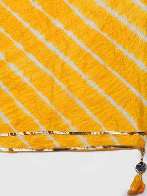 Yellow Color Georgette Lehenga Choli With Dupatta  4