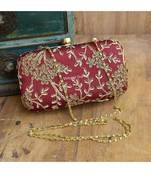 Vintage Gulley Clutch - Maroon