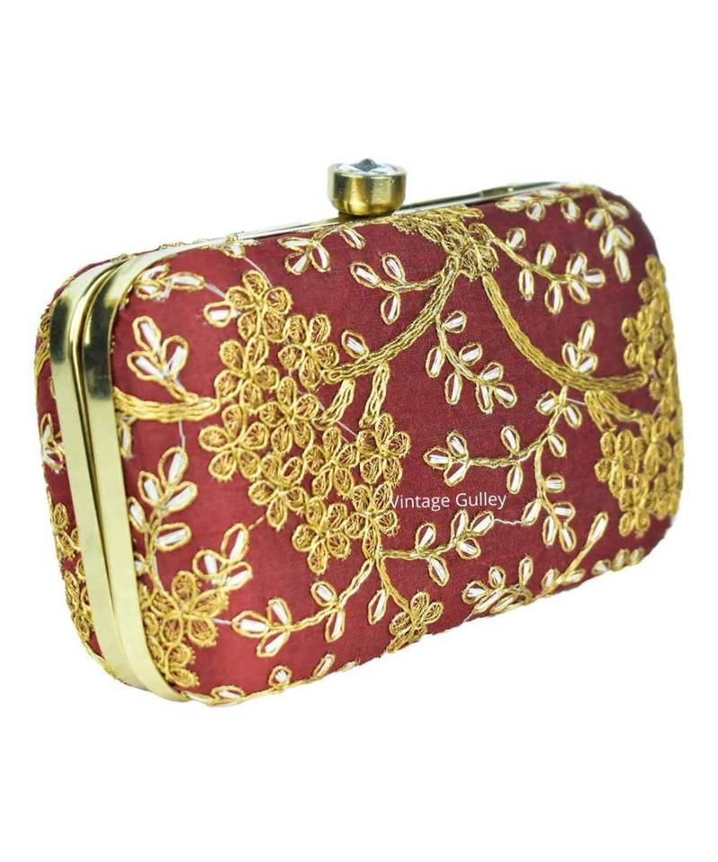 's Clutch - Maroon