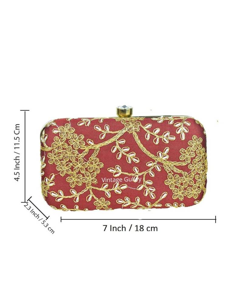 's Clutch - Maroon