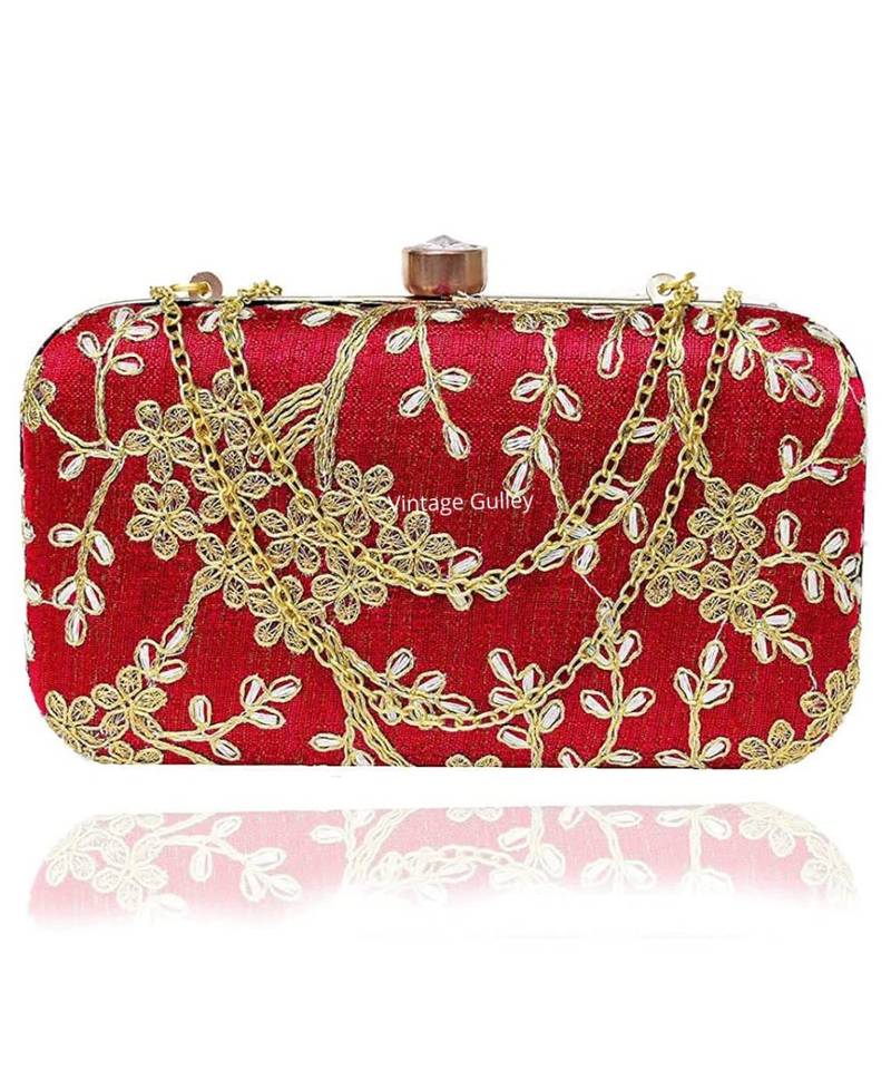 Vintage Gulley Clutch - Red