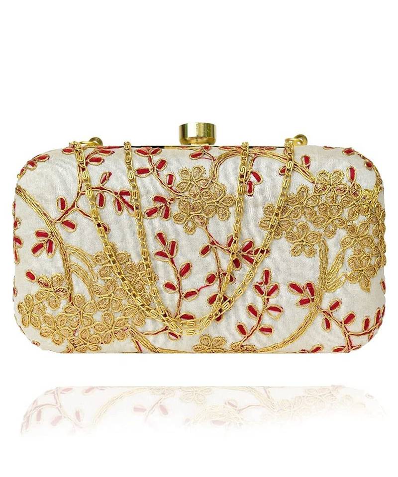 Vintage Gulley Clutch - Beige