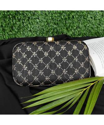 Vintage Gulley Web Style Clutch - Black 1