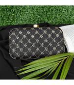 Vintage Gulley Web Style Clutch - Black