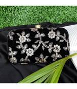 Vintage Gulley Velvet Clutch - Black