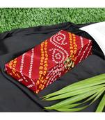 Vintage Gulley Bhandej Fabric and Wooden Decorative Cash, Shagun, Jewelry Box for Wedding|Gift Box (Red)