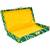 Vintage Gulley Bhandej Fabric and Wooden Decorative Cash, Shagun, Jewelry Box for Wedding|Gift Box (Green)
