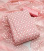 Light-pink embroidered chanderi salwar