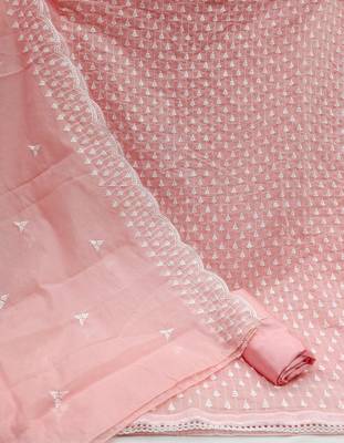 Light-pink embroidered chanderi salwar 2