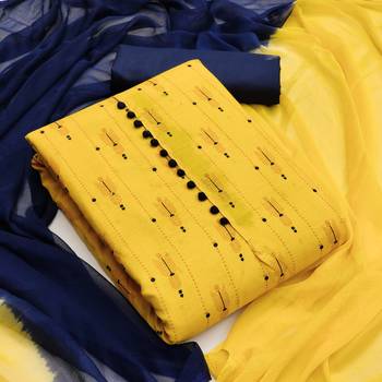 Yellow printed cotton salwar 1