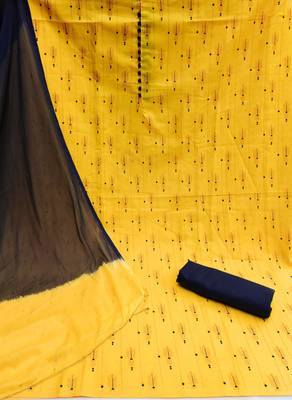 Yellow printed cotton salwar 2