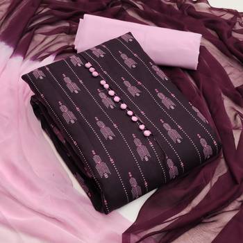 Wine printed cotton salwar 1