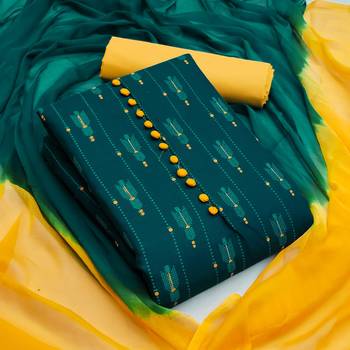 Dark-teal printed cotton salwar 1