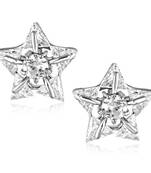  Sukai Jewels EthnicTraditional Western Flower Design Diamond Studded Daily Wear Stud Earring for Women and Girls