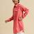 Sanwara Boy' Cotton Solid Pink Color Pathani Kurta