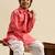 Sanwara Boy' Cotton Solid Pink Color Pathani Kurta