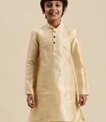Deep Blue Art Silk Kurta For Boys