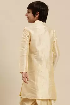 Deep Blue Art Silk Kurta For Boys
