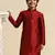 Deep Blue Art Silk Kurta For Boys