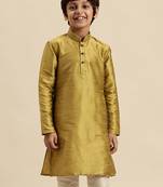 Deep Blue Art Silk Kurta For Boys