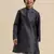 Deep Blue Art Silk Kurta For Boys