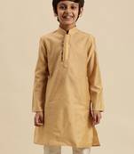 Deep Blue Art Silk Kurta For Boys