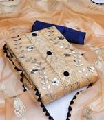 Orange gota chanderi silk salwar